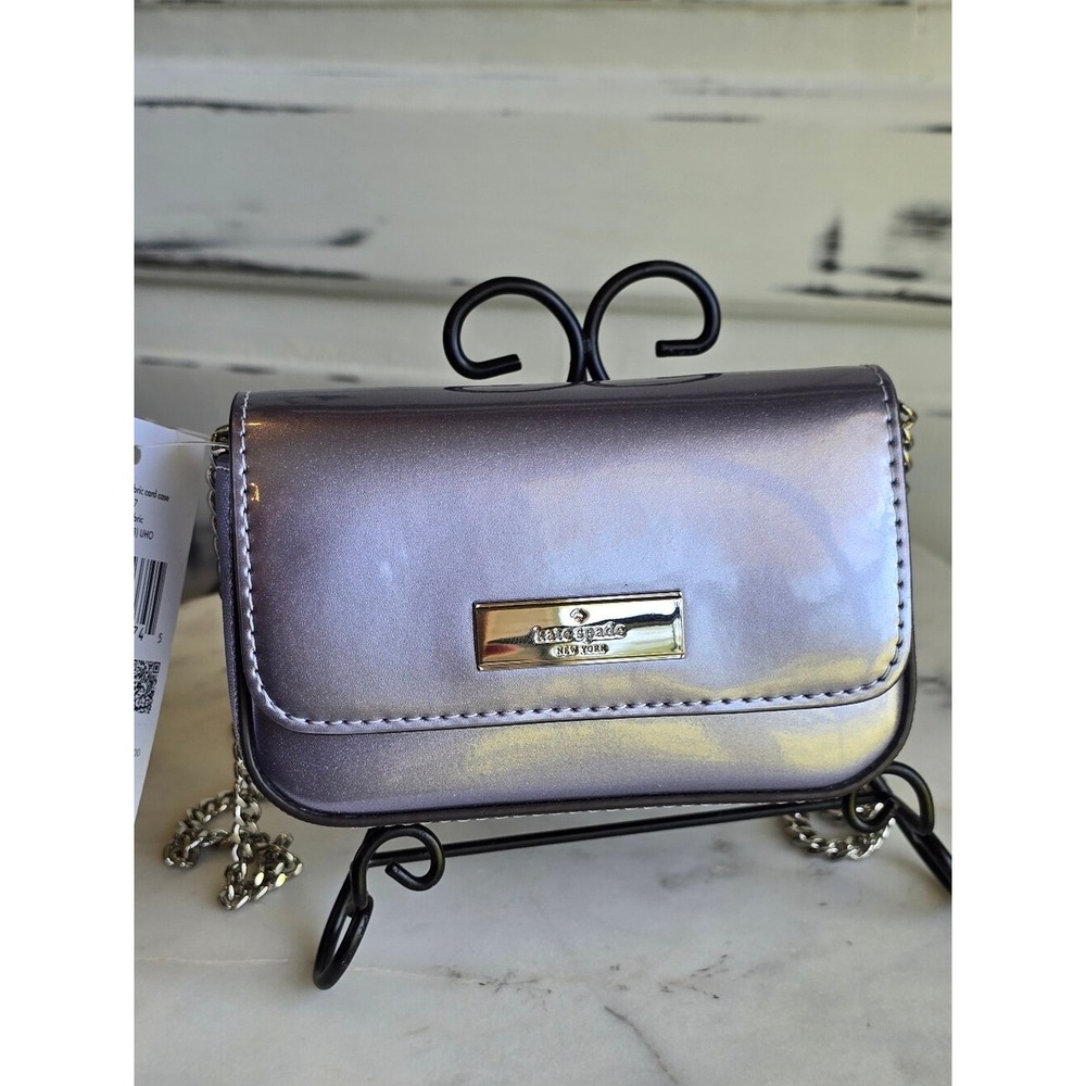 Kate Spade New York Kenzie Card Case Crossbody – Candied Flower Purple – NWT